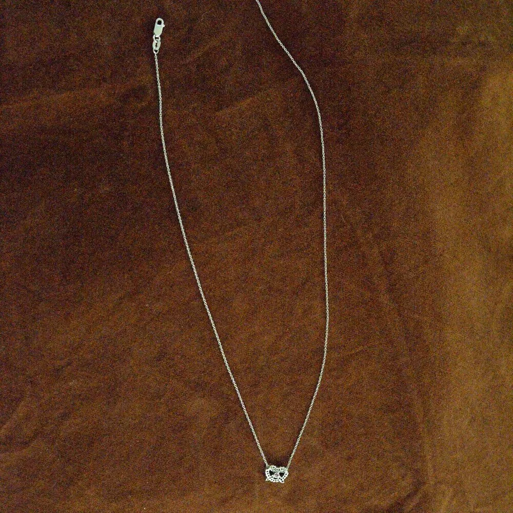 Roberto Coin White Gold Diamond Pretzel Necklace - Picture 6 of 8